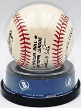 Willie Mays Autographed Official NL Baseball San Francisco Giants Auto Grade Mint 9 Beckett BAS #20779079