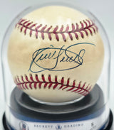 Kirby Puckett Autographed Official 1987 World Series Logo Baseball Minnesota Twins Auto Grade Near Mint/Mint 8 Beckett BAS #20779706