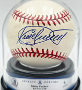 Kirby Puckett Autographed Official AL Baseball Minnesota Twins Auto Grade Mint 9 Beckett BAS #20779709
