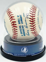 Ted Williams Autographed Official AL Baseball Boston Red Sox Auto Grade Mint 9 Beckett BAS #20779088