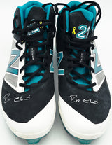 Robinson Cano Autographed Game Used Black & Teal New Balance Cleats (Dual Signed) Seattle Mariners Size 13 PSA/DNA #7A96547 & 7A96548