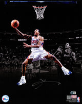 Allen Iverson Autographed 16x20 Photo Philadelphia 76ers Beckett BAS Witness #1W901877