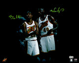 Gary Payton & Shawn Kemp Autographed 16x20 Photo Seattle Supersonics (Smudged) Beckett BAS QR #BE18030
