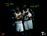 Gary Payton & Shawn Kemp Autographed 16x20 Photo Seattle Supersonics (Damaged) (Smudged) Beckett BAS QR #BE18009
