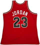 Michael Jordan Autographed '1984-85 Chicago Bulls Red Mitchell & Ness Rookie Jersey UDA Holo #BAM37827