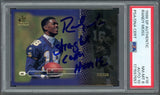 Randy Moss Autographed 1998 SP Authentic Rookie Card #18 Minnesota Vikings PSA 8 Auto Grade Gem Mint 10 "Straight Cash Homie" #691/2000 PSA/DNA #171597557