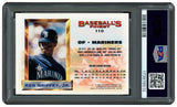 Ken Griffey Jr. Autographed 1993 Topps Finest Refractor Card #110 Seattle Mariners PSA 8 Auto Grade Gem Mint 10 PSA/DNA #173976512