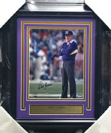 Don James Autographed Framed 8x10 Photo Washington Huskies MCS Holo #64037