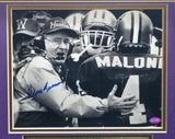 Don James Autographed Framed 8x10 Photo Washington Huskies MCS Holo #88803