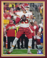 Patrick Mahomes Autographed Framed 8x10 Photo Kansas City Chiefs Fanatics Holo #A430479