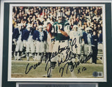 Joe Namath Autographed Framed 8x10 Photo New York Jets "Good Meeting Ya!" Beckett BAS QR #BS36710