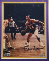 Jerry West Autographed Framed 8x10 Photo Los Angeles Lakers UDA Holo & Beckett BAS QR #BS12759