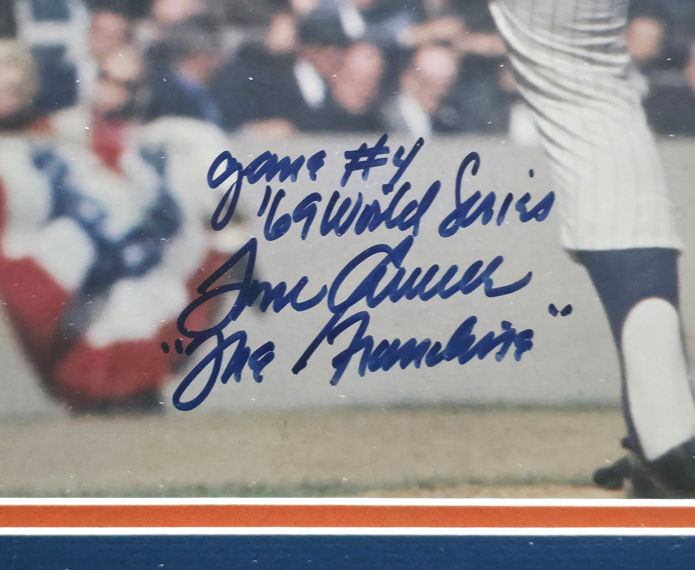 Tom Seaver Autographed Framed 16x20 Photo New York Mets Game #4 '69 World Series "The Franchise" Beckett BAS QR #BS30404