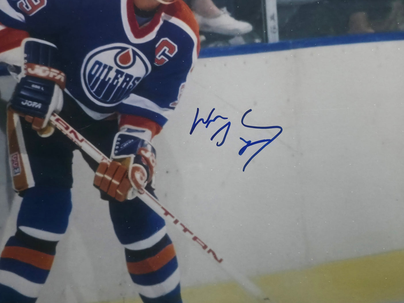 Wayne Gretzky Autographed Framed 16x20 Photo Edmonton Oilers Beckett BAS #AE16675