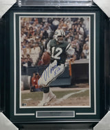 Joe Namath Autographed Framed 16x20 Photo New York Jets Beckett BAS QR #BS30379