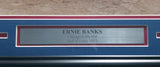 Ernie Banks Autographed Framed 16x20 Photo Chicago Cubs "Give" (Removal) Beckett BAS QR #BS30407