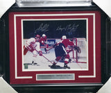 Wayne Gretzky & Mario Lemieux Autographed Framed 11x14 Photo Beckett BAS #AE16670