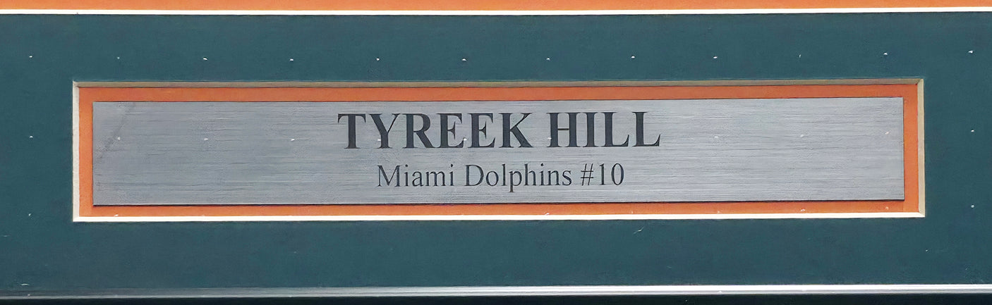 Tyreek Hill Autographed Framed 11x14 Photo Miami Dolphins Beckett BAS Witness #1W106121