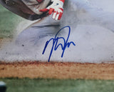 Mike Trout Autographed Framed 10x12 Photo California Angels Beckett BAS #AE16563