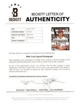 Mike Trout Autographed Framed 8x10 Photo California Angels Beckett BAS #AE16565