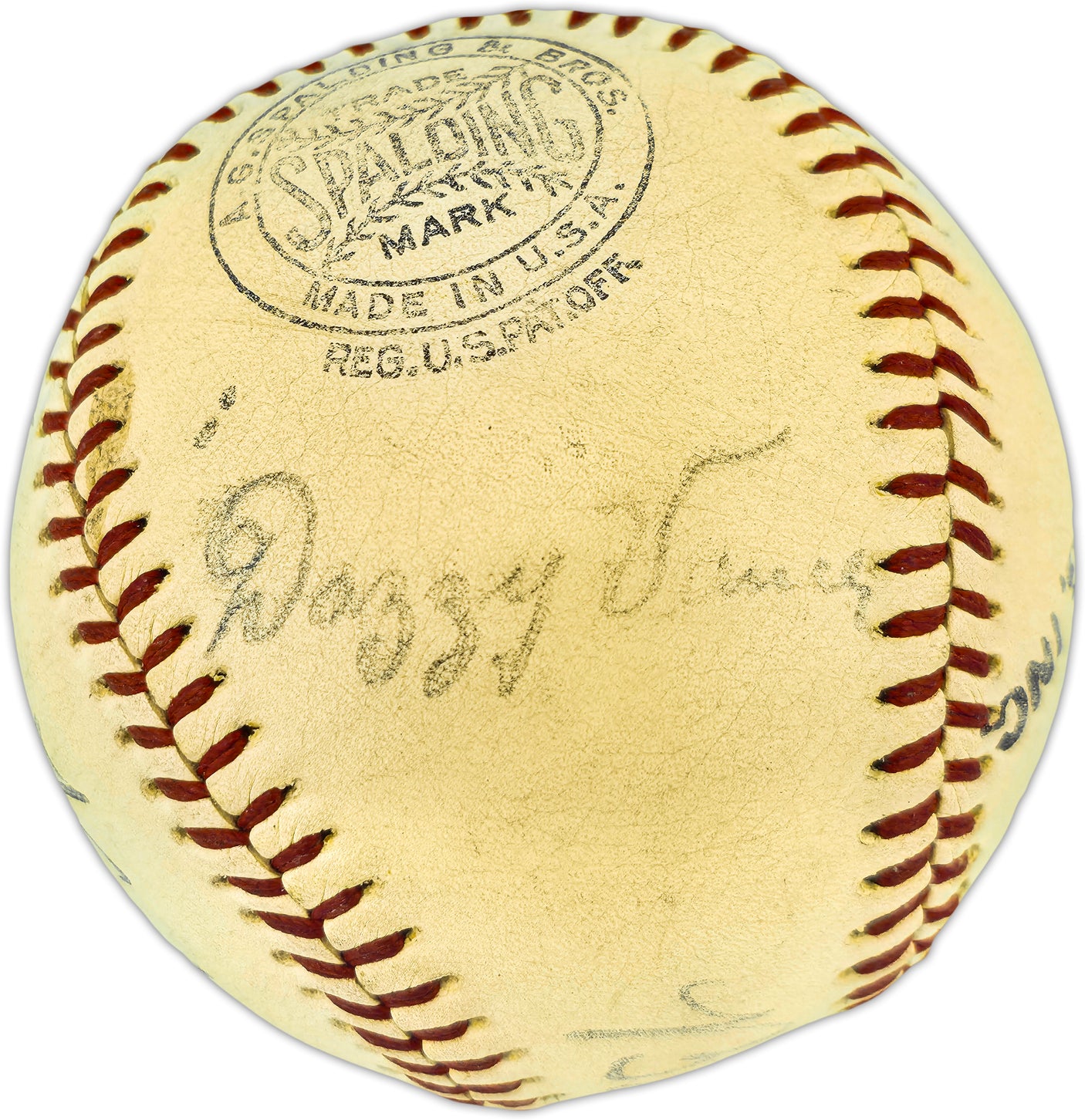 Babe Ruth Autographed Official Spalding League Special Baseball New York Yankees Also Signed By Frank Frisch & Dazzy Vance PSA/DNA #AO09332