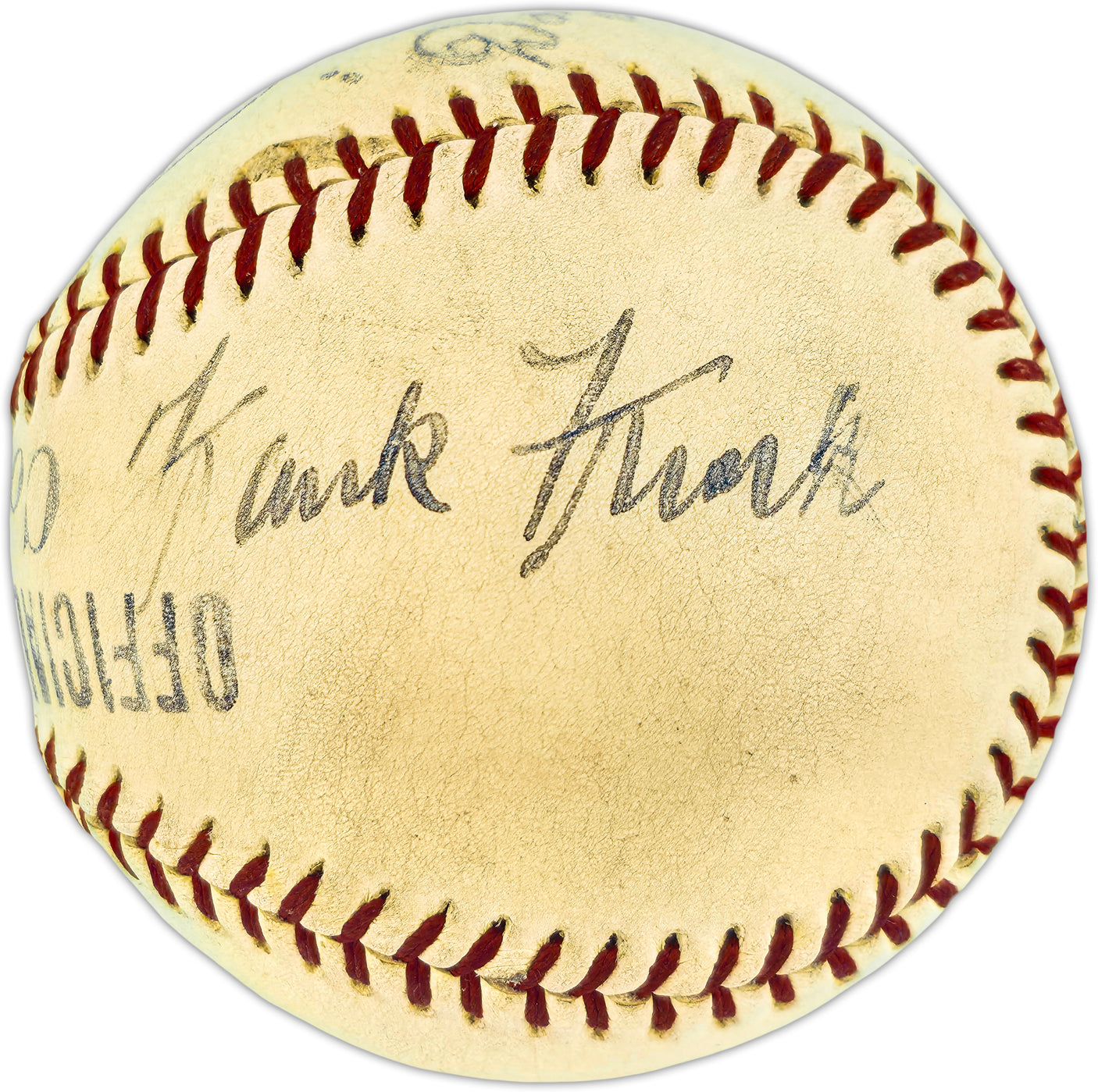 Babe Ruth Autographed Official Spalding League Special Baseball New York Yankees Also Signed By Frank Frisch & Dazzy Vance PSA/DNA #AO09332