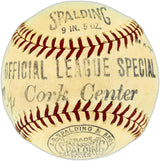 Babe Ruth Autographed Official Spalding League Special Baseball New York Yankees Also Signed By Frank Frisch & Dazzy Vance PSA/DNA #AO09332
