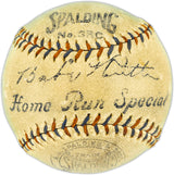 Babe Ruth Autographed Official Spalding Home Run Special Baseball New York Yankees Also Signed By Joe Judge PSA/DNA #AO09337