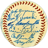 1949 Brooklyn Dodgers Autographed Official Frick NL Baseball PSA 7 Auto Grade 7 "With 23 Signatures Including Jackie Robinson & Roy Campanella" JSA & PSA/DNA #AD07506