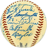 1949 Brooklyn Dodgers Autographed Official Frick NL Baseball PSA 7 Auto Grade 7 "With 23 Signatures Including Jackie Robinson & Roy Campanella" JSA & PSA/DNA #AD07506