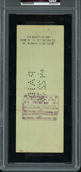 Babe Ruth Autographed 3x8.5 Check New York Yankees PSA/DNA #85494224