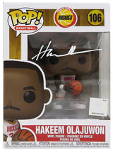 Hakeem Olajuwon Signed Houston Rockets Funko Pop Doll #106