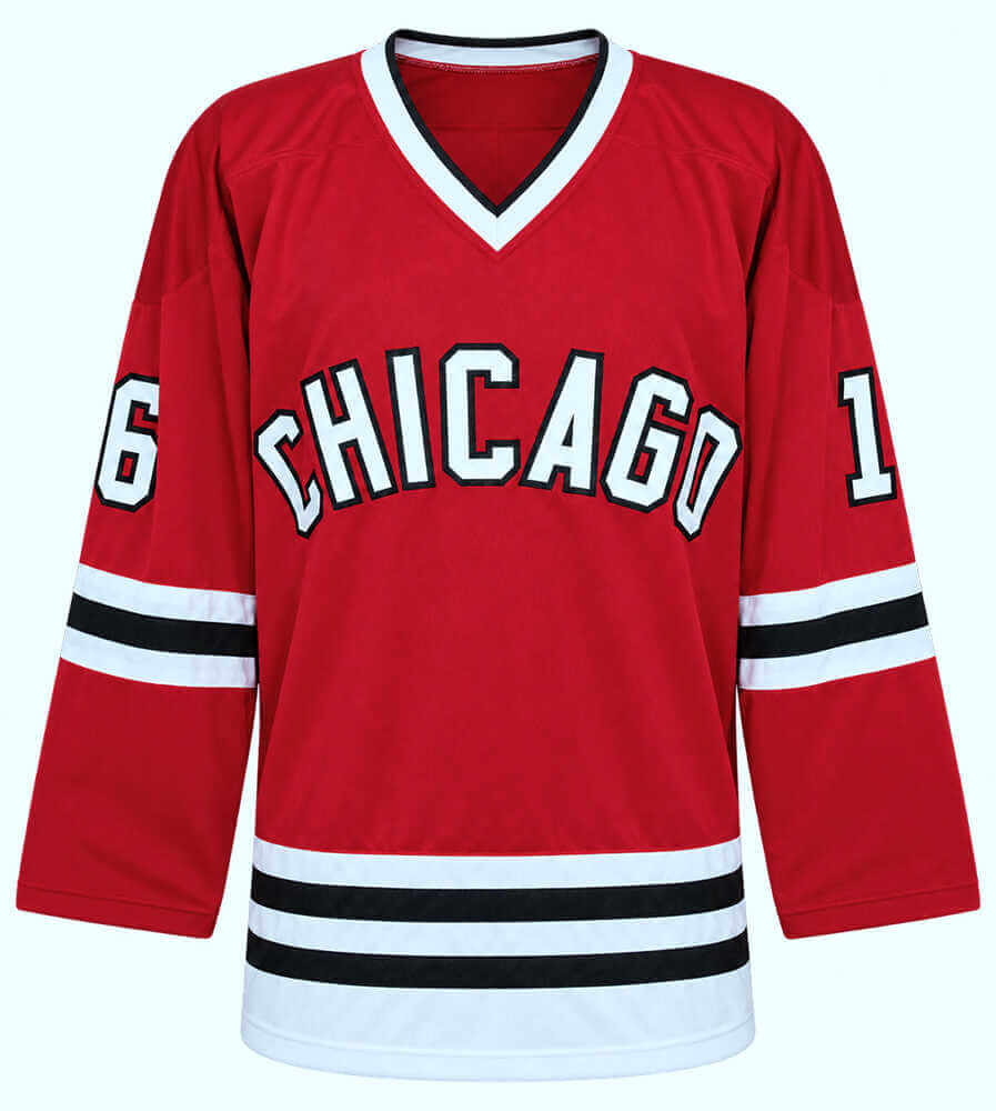 Eddie Olczyk Signed Red Custom Hockey Jersey - (JSA)