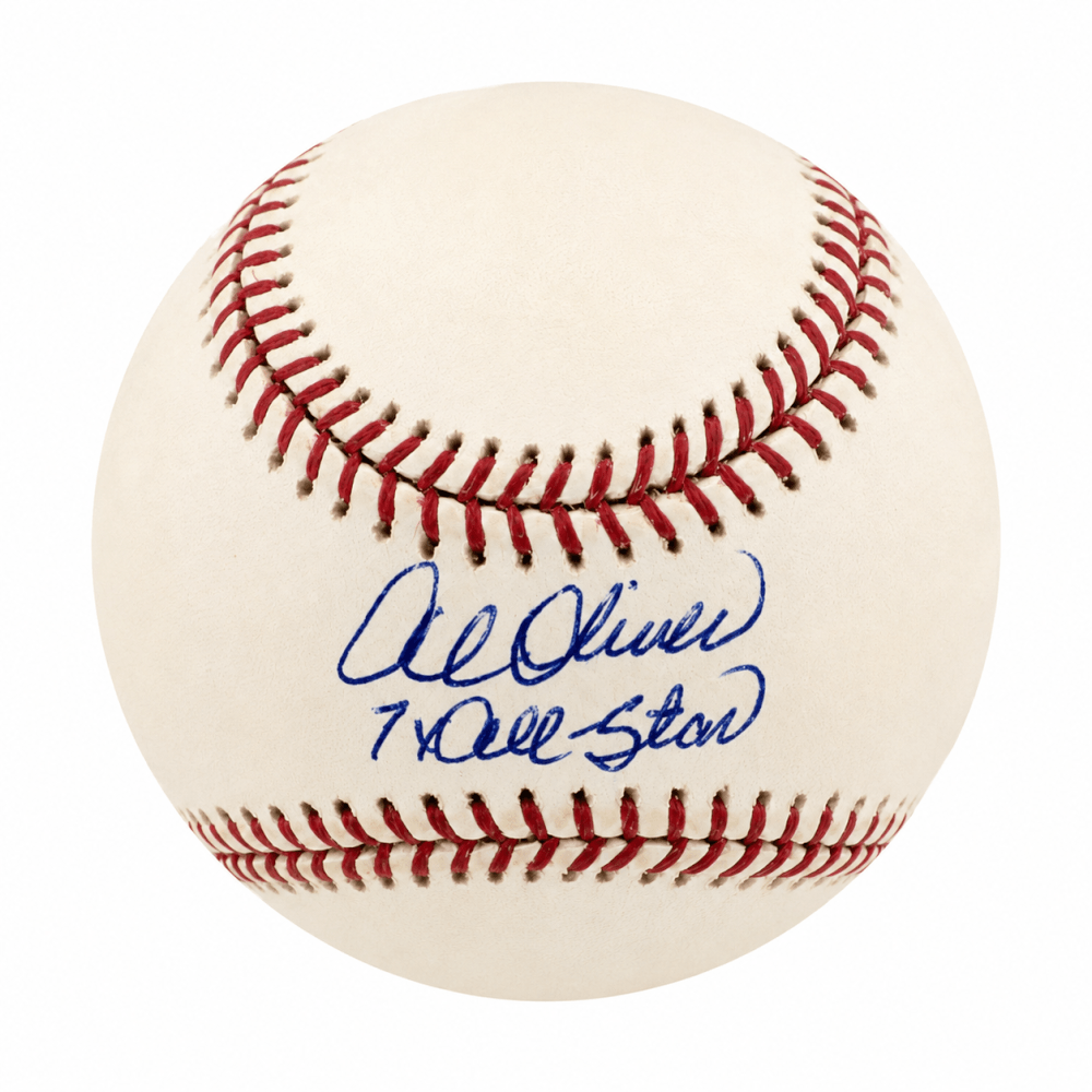 Al Oliver Signed Rawlings (Selig) MLB Baseball w/7x AS