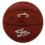 Shaquille O'Neal Signed Miami Heat Logo Wilson Alliance NBA Basketball
