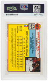 Shaquille O'Neal Signed Magic 1992-93 Topps Basketball Rookie Card #362 - (PSA/DNA / Auto Grade 10)