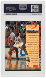 Shaquille O'Neal Signed Magic 1992 Fleer Ultra All-Rookie Series Rookie Basketball Card #7 - (PSA/DNA / Auto Grade 10)