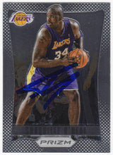 Shaquille O'Neal Signed Los Angeles Lakers 2012-13 Panini Prizm Basketball Trading Card #166