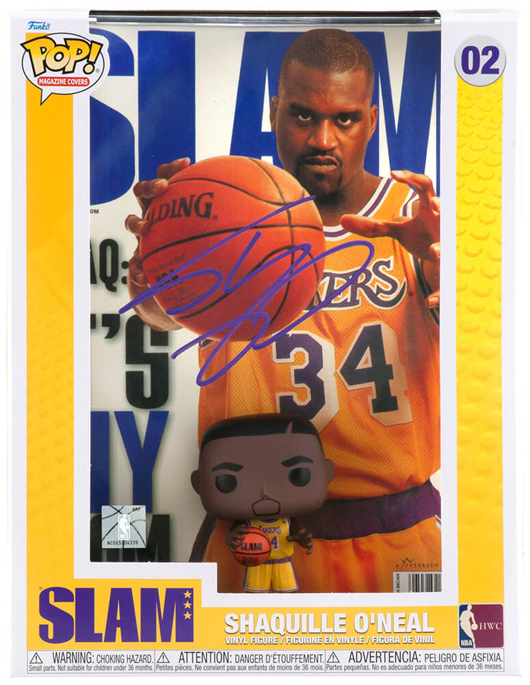 Shaquille O'Neal Signed Los Angeles Lakers NBA SLAM Funko Pop Doll #02