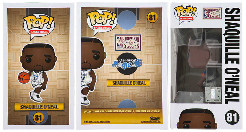 Shaquille O'Neal Signed Orlando Magic Shaq Player NBA Funko Pop Doll #81