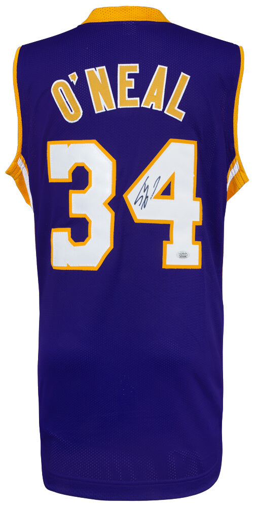 Shaquille O'Neal Signed Purple Custom Basketball Jersey - (JSA)