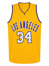 Shaquille O'Neal Signed Gold Throwback Custom Basketball Jersey