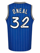 Shaquille O'Neal Signed Blue T/B Custom Basketball Jersey