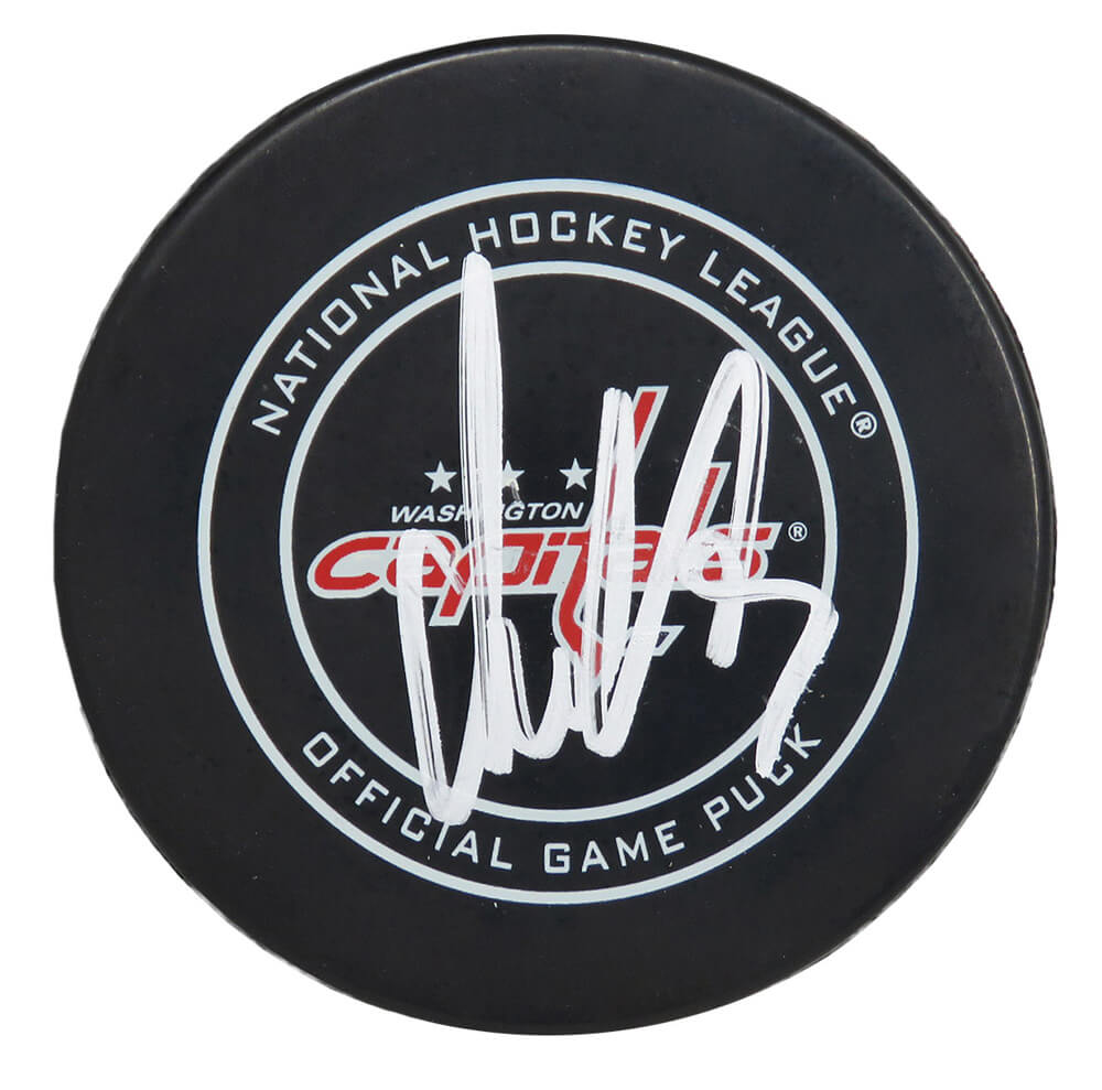 Alexander Ovechkin Signed Washington Capitals Logo Official Hockey Puck (Fanatics)