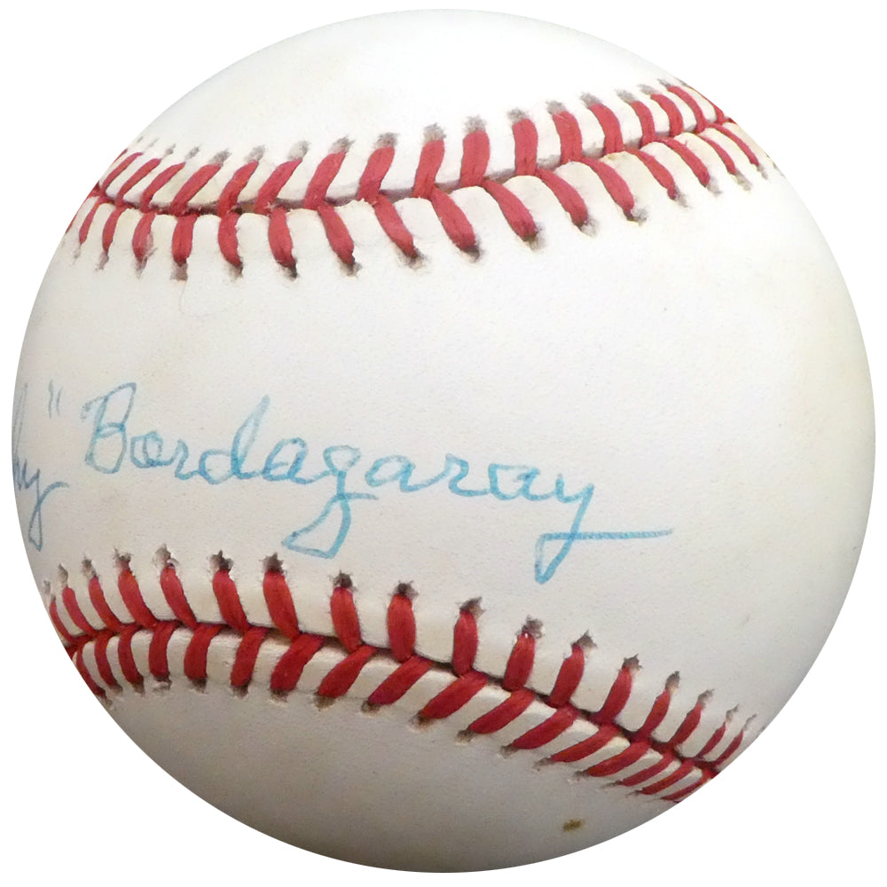 Frenchy Bordagary Autographed Official NL Baseball Brooklyn Dodgers Beckett BAS #F26215