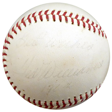 Ted Williams Autographed Official AL Cronin Baseball Boston Red Sox "Best Wishes" Vintage Signed In 1964 Beckett BAS #A89085