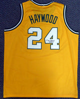 Seattle Sonics Spencer Haywood Autographed Gold Jersey "HOF 15" MCS Holo Stock #104223