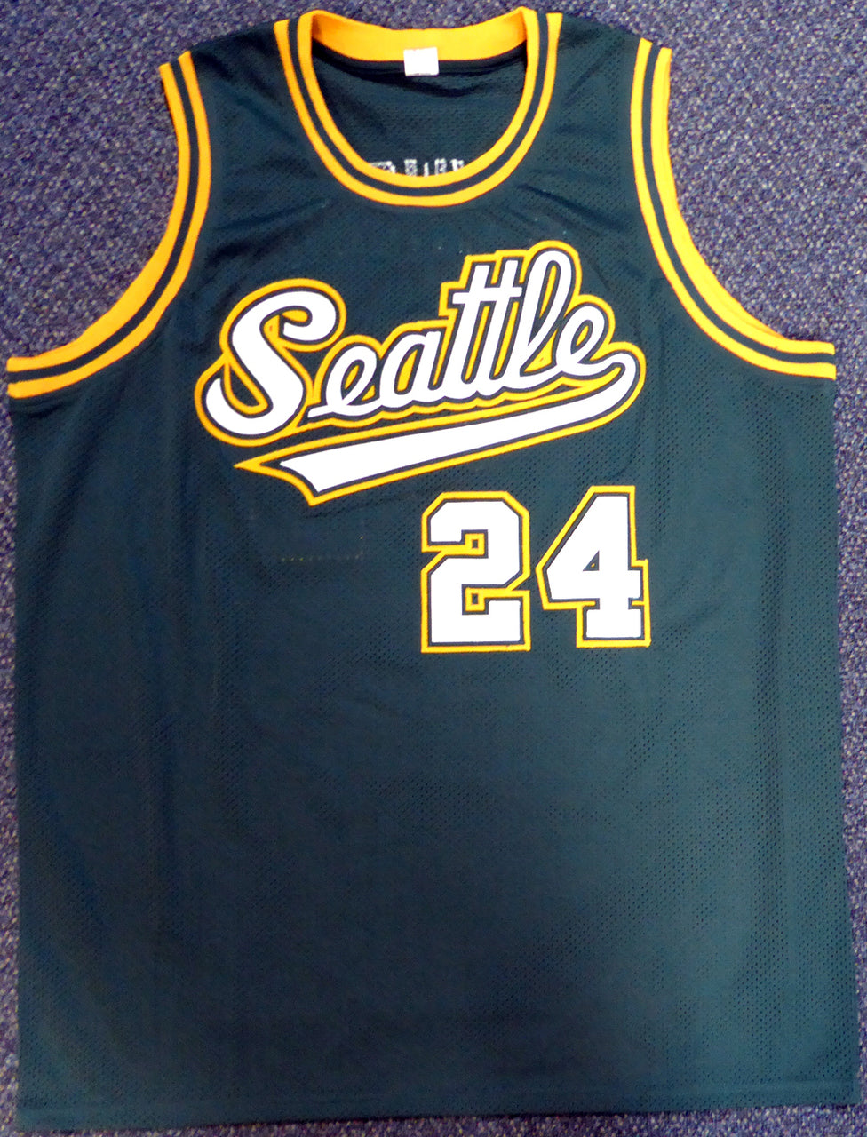 Seattle Sonics Spencer Haywood Autographed Green Jersey "HOF 15" MCS Holo Stock #104224