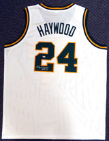 Seattle Sonics Spencer Haywood Autographed White Jersey "HOF 15" MCS Holo Stock #104225