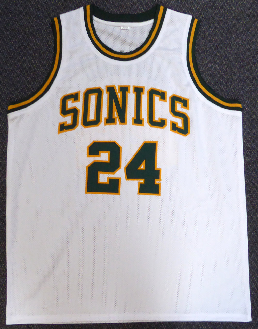 Seattle Sonics Spencer Haywood Autographed White Jersey "HOF 15" MCS Holo Stock #104225